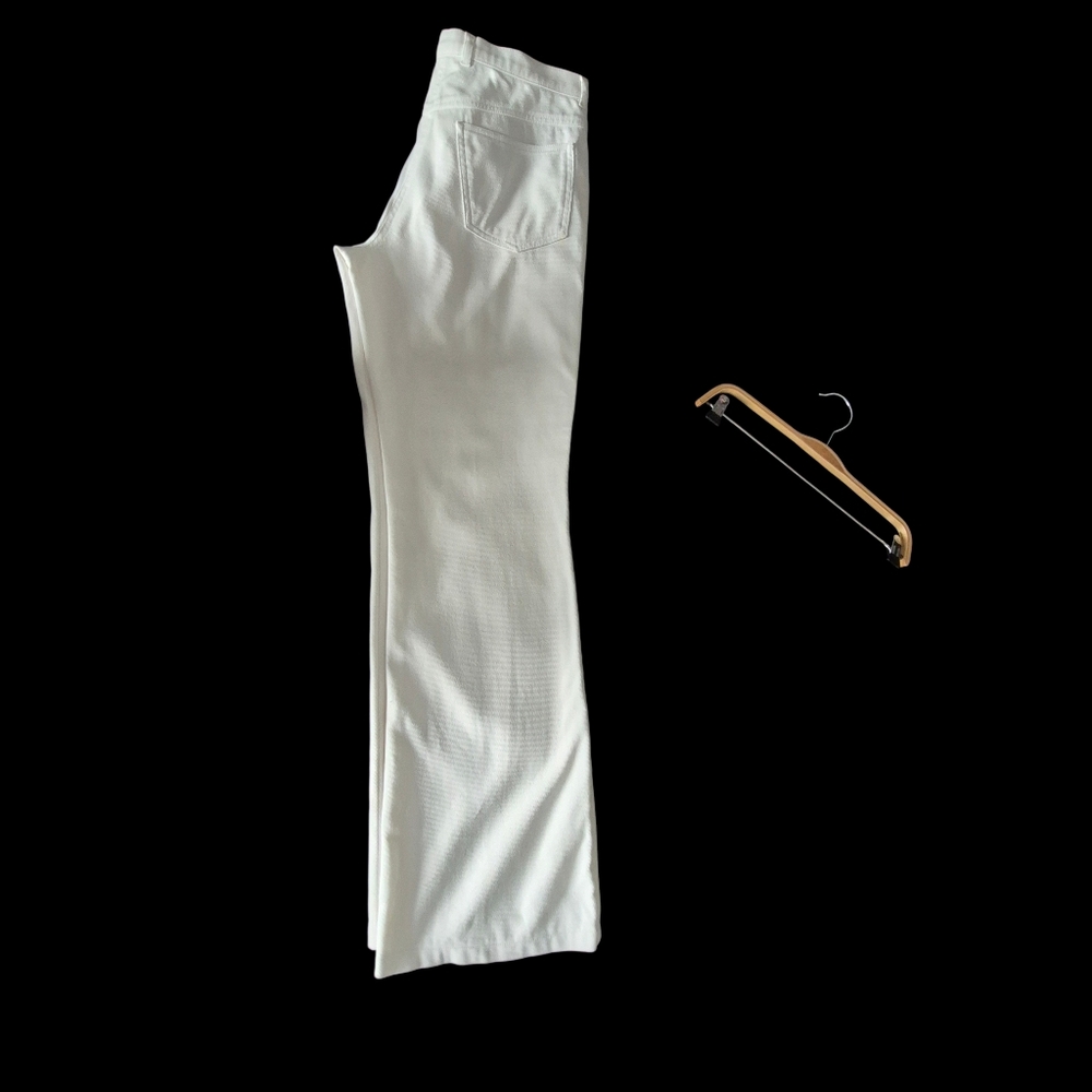 2 Pairs Escada Winter Cream Pants Size 38 1x Wool 1x Cotton
